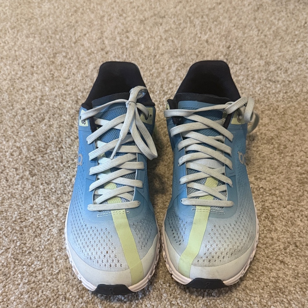 Women's Blue and Green Sneakers on cloud  x